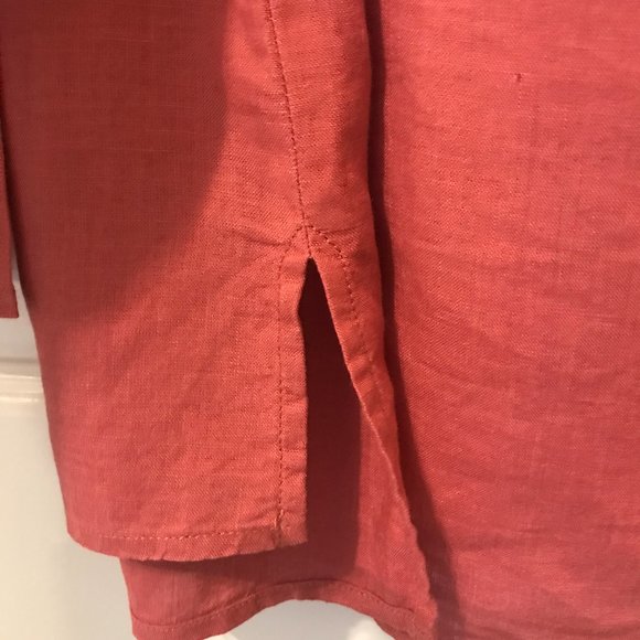 Eileen Fisher 100% Organic Linen Top - Picture 4 of 7